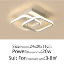 Axyaa LED Ceiling Light: Modern Minimalist Bedroom Balcony Chandelier Corridor Fixture
