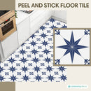 Axyaa Self Adhesive Vinyl Floor Tile Sticker Waterproof Non-slip Wall Sticker