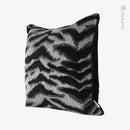 Axyaa Farmhouse Sofa Pillowcase: Striped Flannel Modern 3D Jacquard Decorative.
