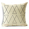 Axyaa Geometric Lines Monochrome Pattern Pillowcase for Stylish Décor