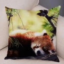Axyaa Red Panda Print Pillowcase for Cute Wildlife Home Decor