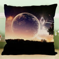 Axyaa Astronomical Map Linen Pillowcase for Home & Office Sofa Decor