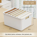 Axyaa Clothing Organizer Box with Grids for Wardrobe, Jeans, Trousers, Pants, Sweaters