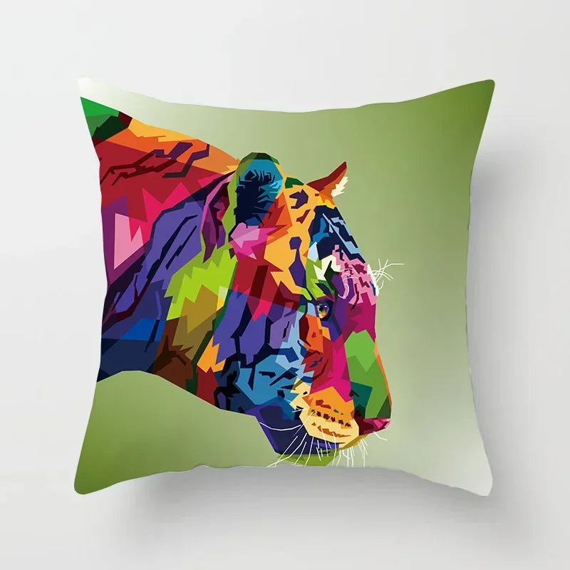 Axyaa Abstract Animal Pattern Pillowcase 45*45cm