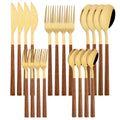 Axyaa Rosewood Handle Cutlery Set Stainless Steel Flatware