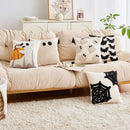 Axyaa Halloween Tuft Embroidered Pillowcase - Festive Cotton Cushion Cover