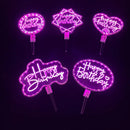 Axyaa LED Cake Topper Night Light, Happy Birthday & Valentine's Day Cake Decoration