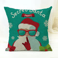Axyaa Cartoon Animal Print Linen Cushion Cover 45*45cm