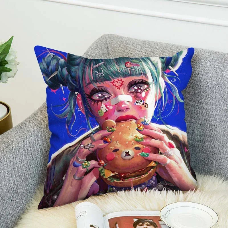 Axyaa Art Decor Pillow Cover 45x45 for Home & Car Decor
