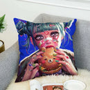 Axyaa Decorative Pillow Covers for Home Bed Car 45*45 Cushion Cases