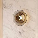 Axyaa Modern Amber Glass Wall Lamp LED Sconce Lighting Fixture