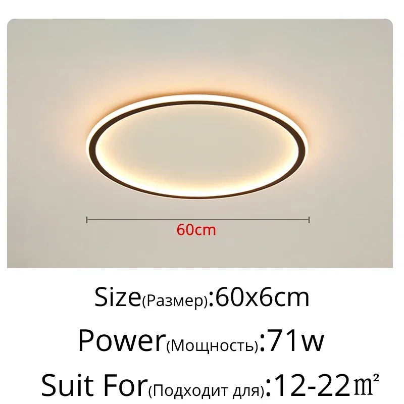 Axyaa Nordic Minimalist LED Ceiling Light for Living Room Kitchen Restaurant