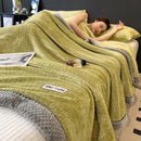 Axyaa Thicken Velvet Blanket - Soft, Warm Coral Fleece Quilt for Autumn/Winter