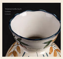Axyaa Hand Painted Ceramic Vase | Luxury Jingdezhen Pottery | Hydroponic Flower Arrangement