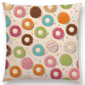 Axyaa Chocolate Candy Donuts Ice Cream Cushion Cover Party Throw Pillow Case