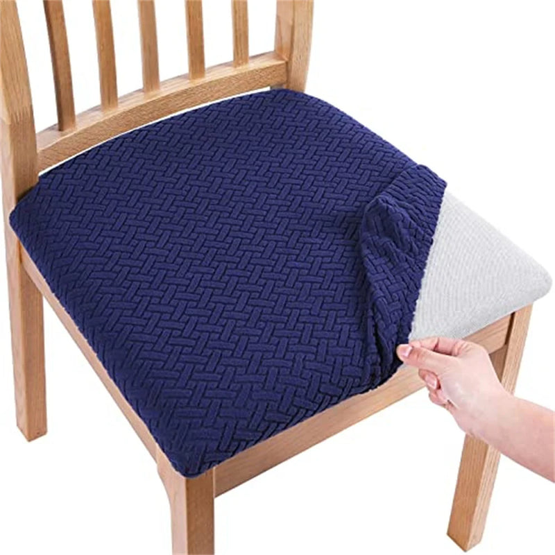 Axyaa Stretch Jacquard Dining Chair Covers: Durable Seat Slipcovers & Protector