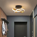 Axyaa LED Ceiling Light: Modern Minimalist Bedroom Balcony Chandelier Corridor Fixture