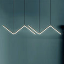 Axya Modern LED Wave Pendant Chandelier for Home Decor.