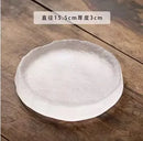 Axyaa Frosted Glass Plate: Creative Western Food & Fruit Dim Sum High-End Dish