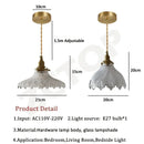 Axyaa Clear Glass LED Pendant Light for Dining Room, Restaurant, Kitchen, Bedroom