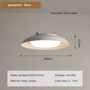 Axyaa Modern White LED Pendant Ceiling Light - Nordic Metal Design