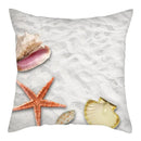 Natural Coastal Starfish Ocean Print Pillow Cover for Axyaa Home Décor