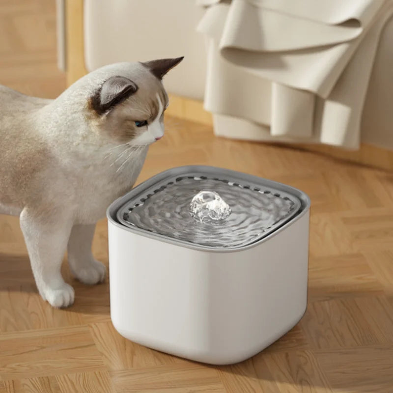 Axyaa Cat Water Fountain: Large Capacity Electric Pet Drinking Bowl
