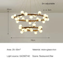 Axyaa Wood Twig LED Chandelier Pendant Lamp for Dining Room Bedroom Kitchen Lighting
