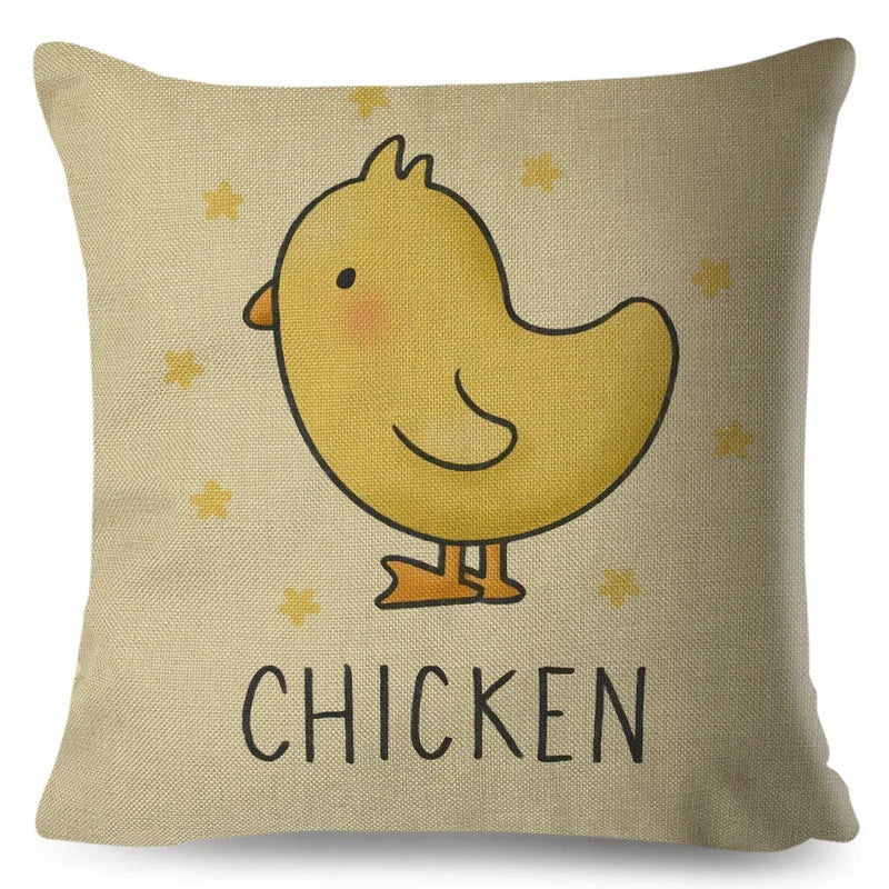 Axyaa Cartoon Cat Cushion Cover 45x45cm