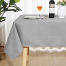 Solid Color Glitter Linen Tablecloth by Axyaa: Washable Table Cloth for Home, Banquet, Party