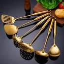 Axyaa Golden Stainless Steel Kitchen Utensils Set