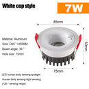 Axyaa PIR Motion Sensor Spotlight COB Downlight for Indoor Lighting