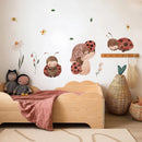 Cartoon Ladybug Mushroom Wall Stickers Kids Room Nursery Decor by Axyaa