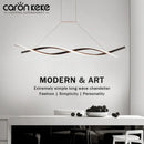 Axyaa LED Chandelier: Modern Aluminum Pendant Light for Home Interior Lighting
