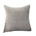 Axyaa Soft Corduroy Cushion Cover in Corn Striped Design for Cozy Living Room Decor.