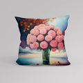 Axyaa Flower Pot Pattern Pillow Cover for Luxury Home Decor