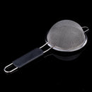 Axyaa Stainless Steel Flour Sifter with Handle - Kitchen Strainer Gadget