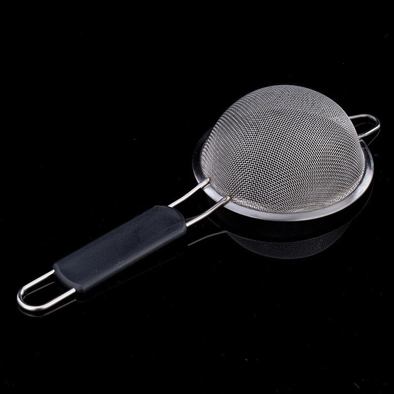 Axyaa Stainless Steel Flour Sifter with Handle - Kitchen Strainer Gadget