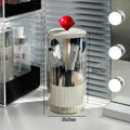 Axyaa Makeup Brush Holder with Dustproof Lid - Vanity Organizer for Cosmetic Storage