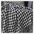 Axyaa Navy Blue Checkered Knit Throw 130x240cm