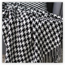Axyaa Navy Blue Checkered Knit Throw 130x240cm