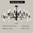 Axyaa Luxury Multi-Head Ceiling Chandelier LED Lighting Fixtures
