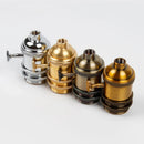 Axyaa Vintage Industrial Lamp Base E27 Socket Holder Rustic Chandelier Pendant Light