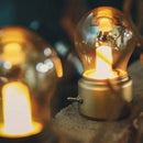 Axyaa Retro Bulb Shape Night Light USB Charging for Office or Bedroom