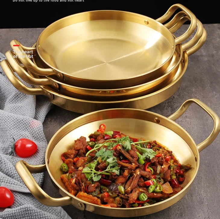 Axya Golden Seafood Rice Pan with Handle