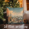 Christmas Pillow Covers by Axyaa: Festive Pattern Cushion Cover for Sofa, Bedroom, Car