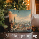 Christmas Pillow Covers by Axyaa: Festive Pattern Cushion Cover for Sofa, Bedroom, Car