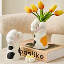 Axyaa Cute Cat Claw Vase Pendant for Desktop Flower Arrangement