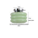 Axyaa Modern Creamy Glass Iron LED Ceiling Lamp for Aisle and Balcony Lighting