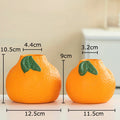 Axyaa Orange Ceramic Vase Set for Stylish Floral Arrangements and Room Decor